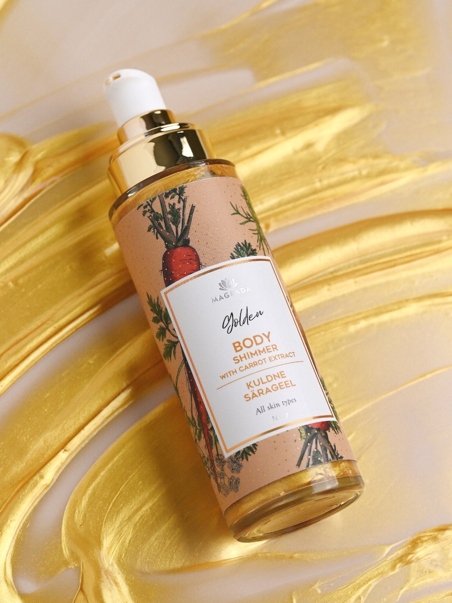 Golden Shimmer Gel With Carrot Extract - 100 ml